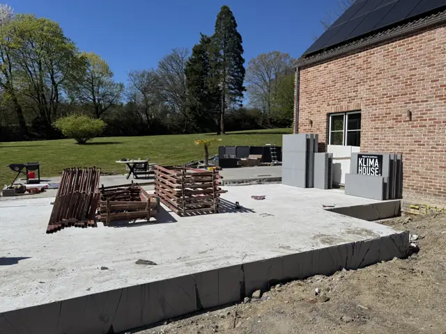 Braine-le-Château, photo de chantier 1