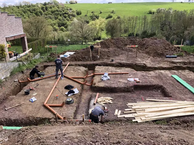 Le Roux, photo de chantier 1