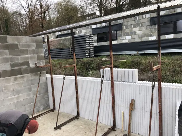 Malonne (Namur), photo de chantier 1