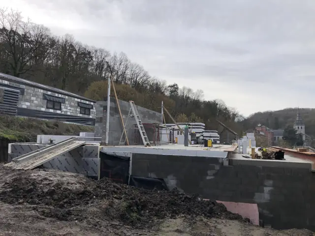 Malonne (Namur), photo de chantier 6