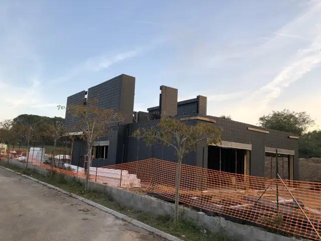 Mougins — villa contemporaine, photo de chantier 2