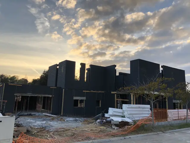 Mougins — villa contemporaine, photo de chantier 3