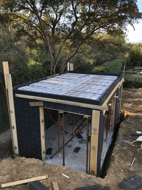 Mougins — villa contemporaine, photo de chantier 18