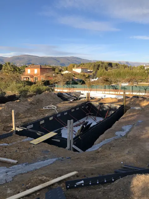 Mougins — villa contemporaine, photo de chantier 19