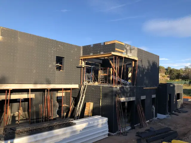 Mougins — villa contemporaine, photo de chantier 20