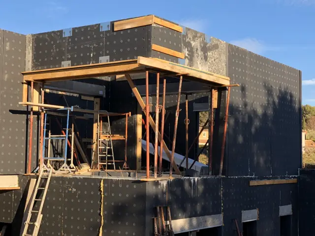 Mougins — villa contemporaine, photo de chantier 21