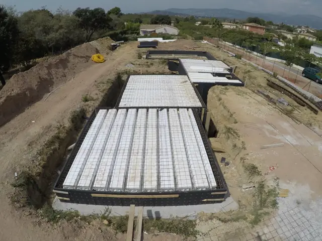 Mougins — villa contemporaine, photo de chantier 23