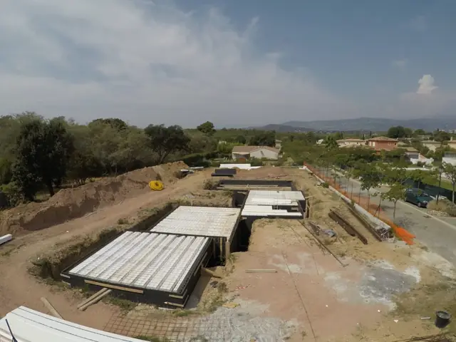 Mougins — villa contemporaine, photo de chantier 25