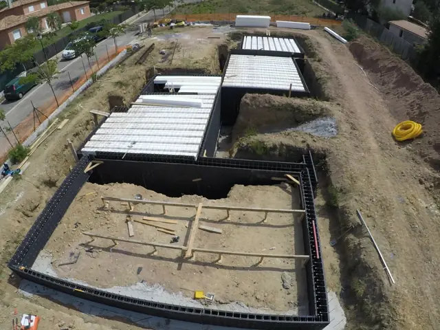Mougins — villa contemporaine, photo de chantier 28