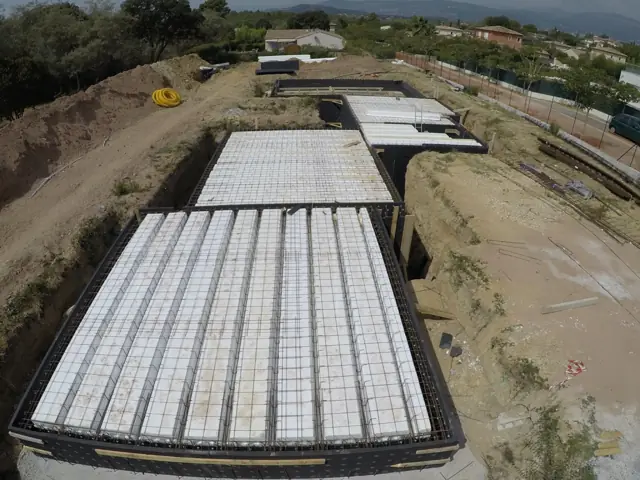 Mougins — villa contemporaine, photo de chantier 31