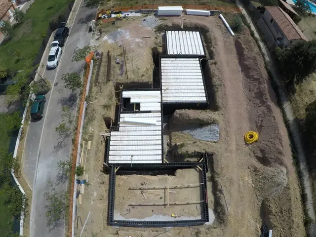 Mougins — villa contemporaine, photo de chantier 35