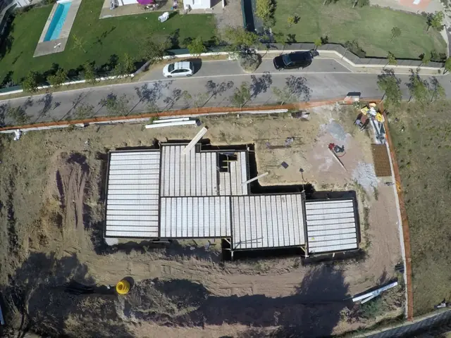 Mougins — villa contemporaine, photo de chantier 36