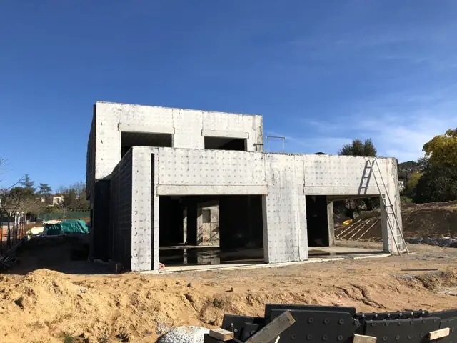 Mougins — villa contemporaine, photo de chantier 44