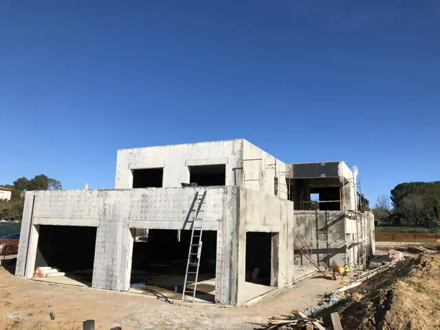 Mougins — villa contemporaine, photo de chantier 45