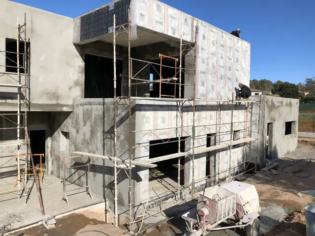 Mougins — villa contemporaine, photo de chantier 46