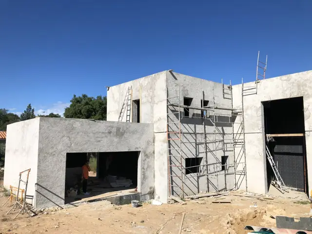 Mougins — villa contemporaine, photo de chantier 48