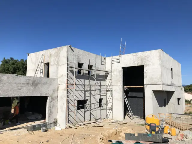 Mougins — villa contemporaine, photo de chantier 49