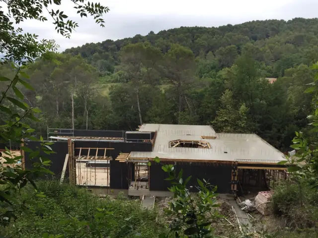 Mougins — villa à flanc de colline, photo de chantier 13