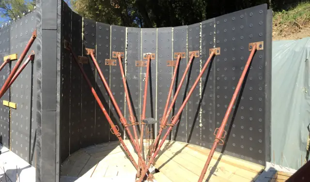 Mougins — villa à flanc de colline, photo de chantier 14