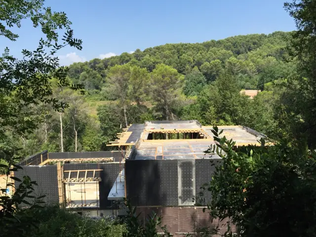 Mougins — villa à flanc de colline, photo de chantier 21