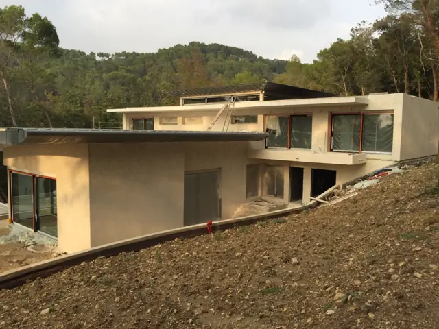 Mougins — villa à flanc de colline, photo de chantier 30