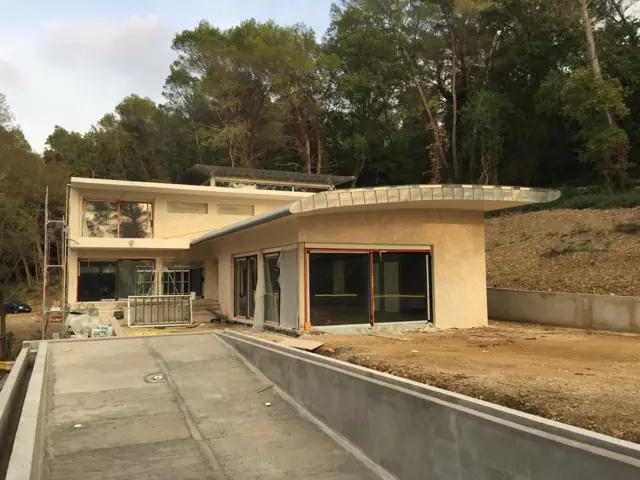 Mougins — villa à flanc de colline, photo de chantier 31