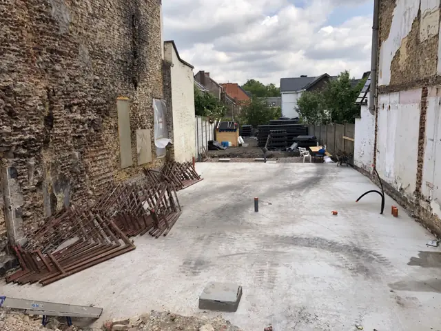 Namur — immeuble, photo de chantier 2