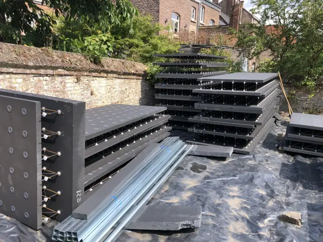 Namur — immeuble, photo de chantier 4