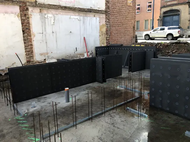 Namur — immeuble, photo de chantier 5