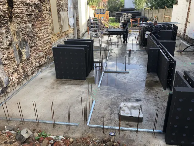 Namur — immeuble, photo de chantier 6