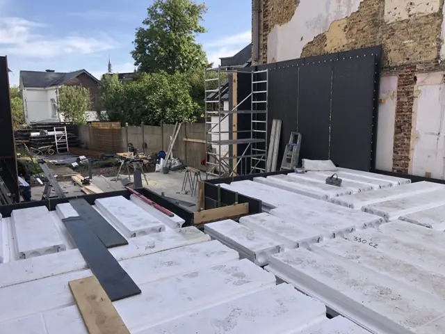 Namur — immeuble, photo de chantier 9