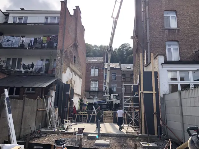 Namur — immeuble, photo de chantier 13