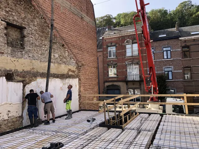 Namur — immeuble, photo de chantier 17