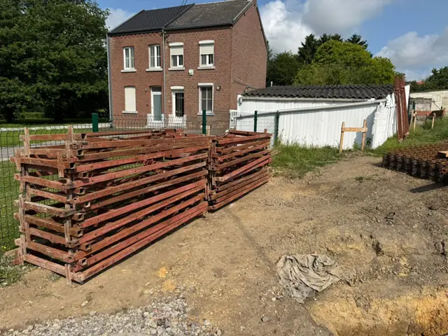 Saint-Georges-sur-Meuse, photo de chantier 1
