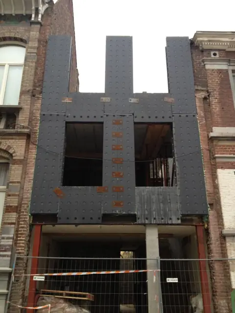 Bruxelles, rue Saint-Quentin, photo de chantier 10