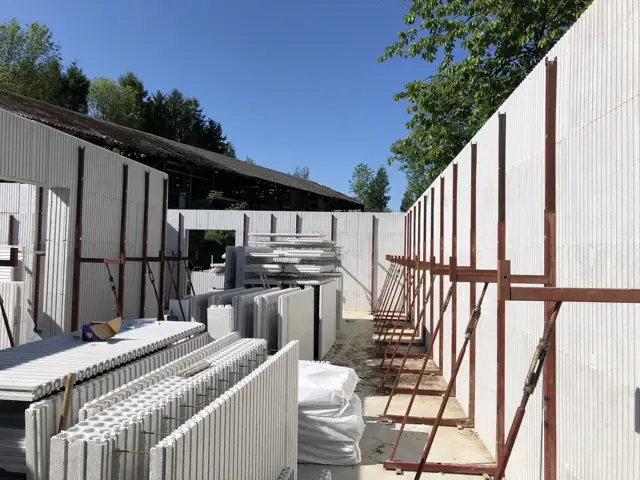 Temploux — atelier de boulangerie, photo de chantier 8