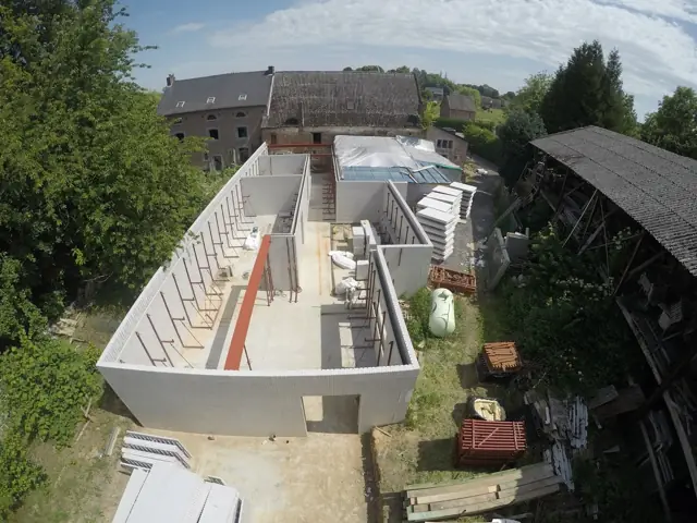 Temploux — atelier de boulangerie, photo de chantier 14