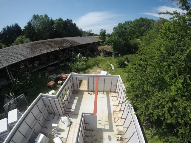Temploux — atelier de boulangerie, photo de chantier 15