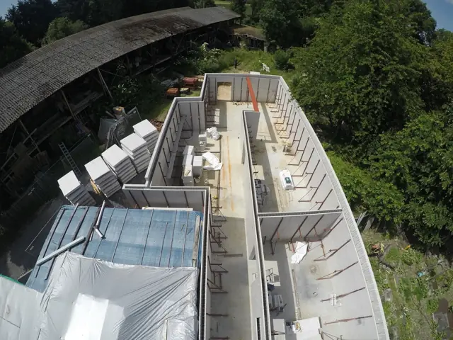 Temploux — atelier de boulangerie, photo de chantier 16