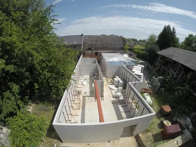 Temploux — atelier de boulangerie, photo de chantier 18