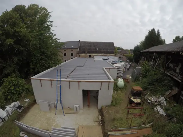 Temploux — atelier de boulangerie, photo de chantier 32