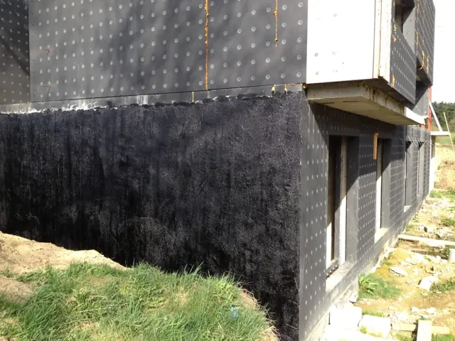 Temploux — maison contemporaine, photo de chantier 2