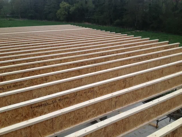 Temploux — maison contemporaine, photo de chantier 6