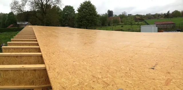 Temploux — maison contemporaine, photo de chantier 9