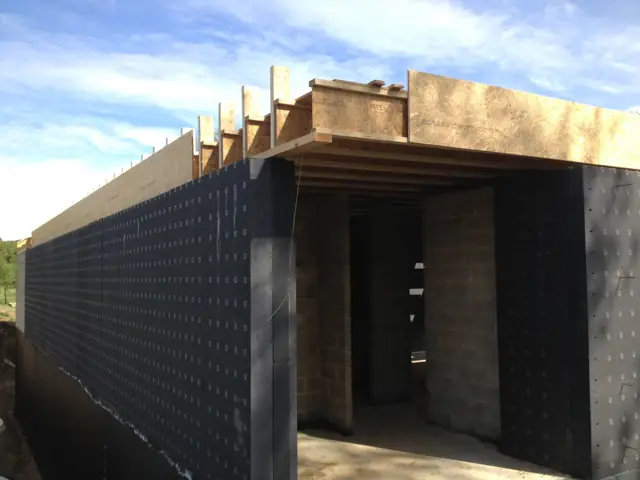 Temploux — maison contemporaine, photo de chantier 11