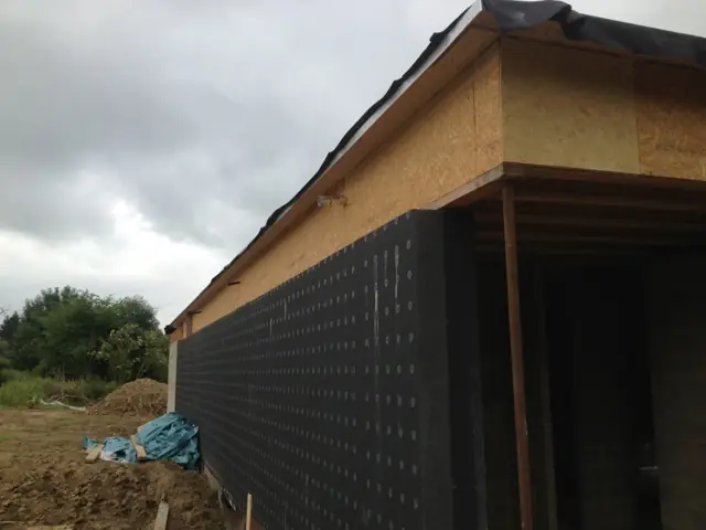 Temploux — maison contemporaine, photo de chantier 13