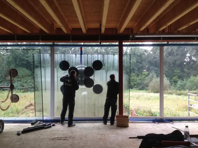 Temploux — maison contemporaine, photo de chantier 16