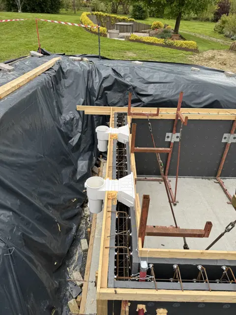 Temploux — piscine, photo de chantier 5