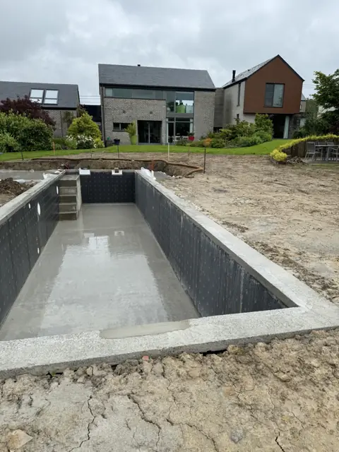 Temploux — piscine, photo de chantier 8