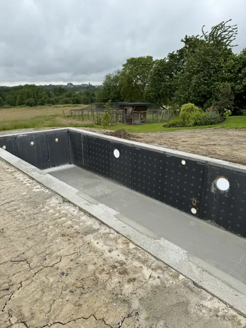 Temploux — piscine, photo de chantier 10